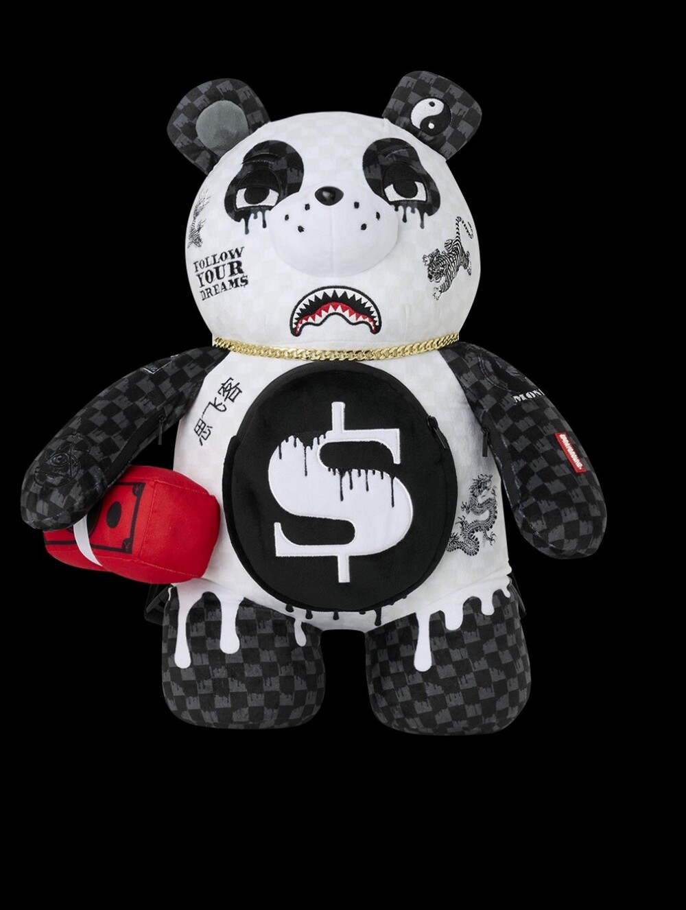 SPRAYGROUND- DRIPPY PANDA MONEYBEAR BACKPACK